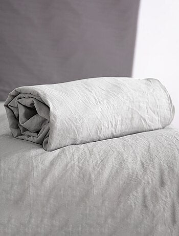 Drap housse uni - lit 2 personnes