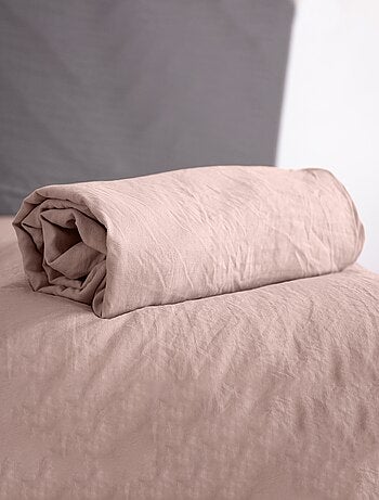 Drap housse uni - lit 2 personnes