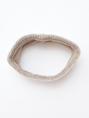 Echarpe en maille leopard