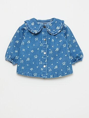 Ensemble blouse en jean + legging - 2 pièces