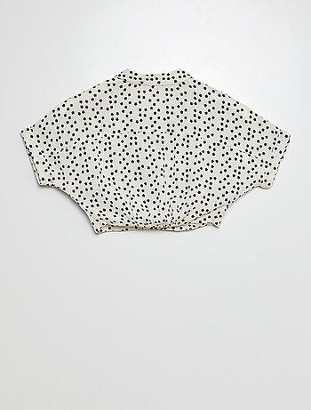 Ensemble blouse + short - 2 pièces