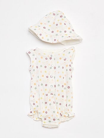 Ensemble body + chapeau 'Disney' - 2 pièces
