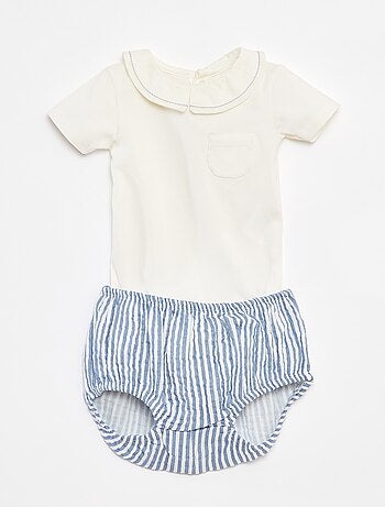 Ensemble body + culotte - 2 pièces