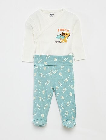 Ensemble body + legging avec pieds 'Stitch'
