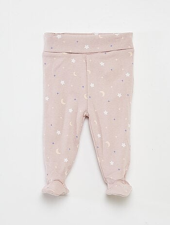 Ensemble body + legging avec pieds 'Stitch'