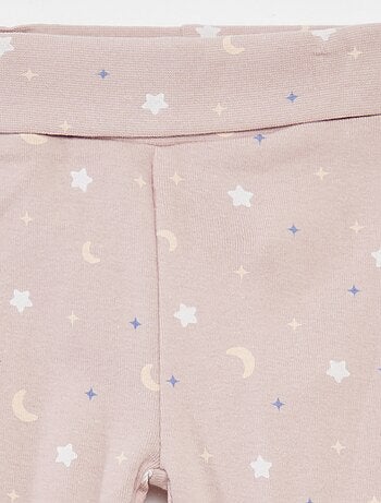 Ensemble body + legging avec pieds 'Stitch'