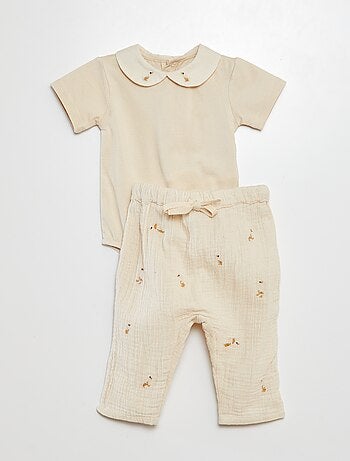 Ensemble body + pantalon - 2 pièces