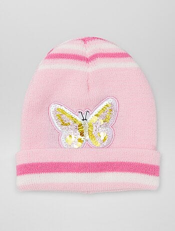 Ensemble bonnet + gants + écharpes - 3 pièces