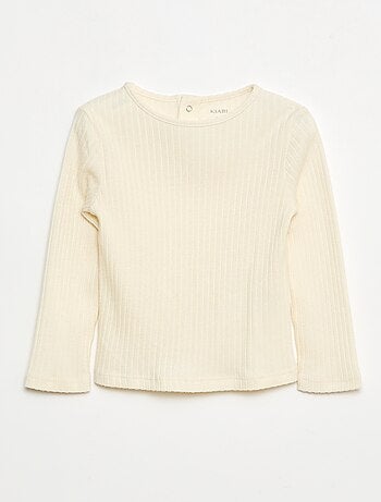 Ensemble côtelé avec veste sans manches - 3 pièces