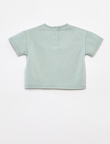 Ensemble court t-shirt + short + bob - 3 pièces