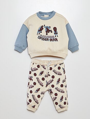 Ensemble de jogging sweat + pantalon 'Spider-Man' 'Marvel' - 2 pièces