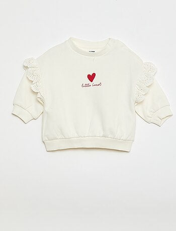 Ensemble de jogging sweat volanté + pantalon - 2 pièces