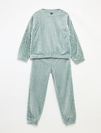 Ensemble de pyjama doux uni