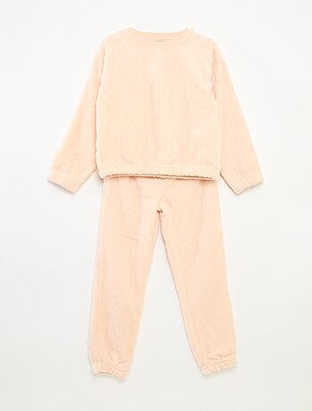 Ensemble de pyjama doux uni