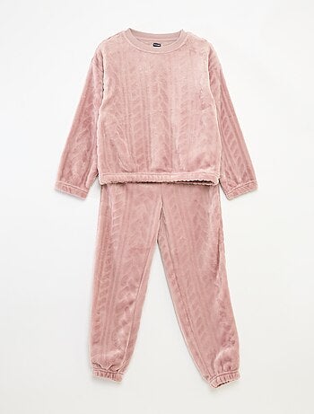 Ensemble de pyjama doux uni