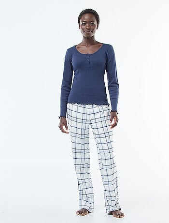 Ensemble de pyjama en flanelle de coton