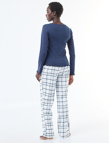 Ensemble de pyjama en flanelle de coton