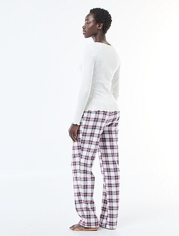 Ensemble de pyjama en flanelle de coton