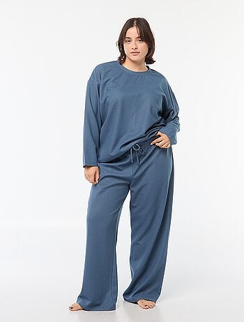 Ensemble de pyjama en maille gaufrée - 2 pièces