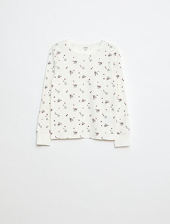 Ensemble de pyjama long en molleton + gilet sans manches effet moutonné - 3 pièces