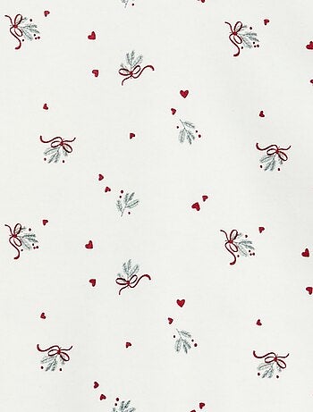 Ensemble de pyjama long en molleton + gilet sans manches effet moutonné - 3 pièces