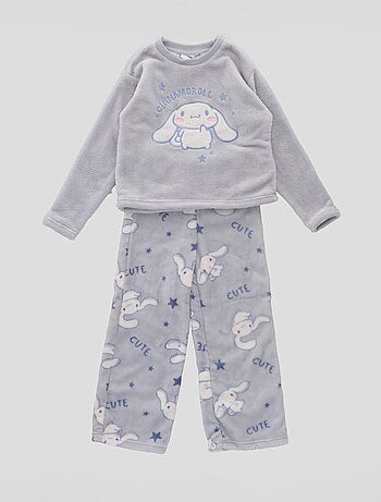Ensemble de pyjama long en polaire 'Hello Kitty' - 2 pièces