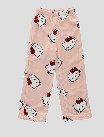 Ensemble de pyjama long en polaire 'Hello Kitty' - 2 pièces