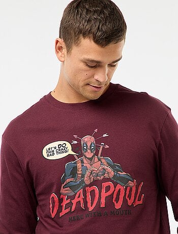 Ensemble de pyjama 'Marvel' 'Deadpool' en coton