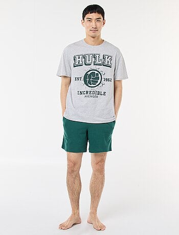 Ensemble de pyjama 'Marvel' 'Hulk' en coton