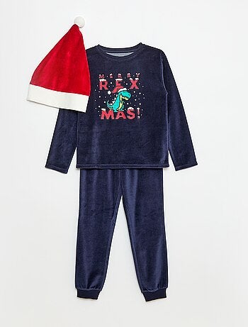 Ensemble de pyjama Noël avec bonnet