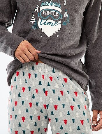 Ensemble de pyjama sapin micropolaire