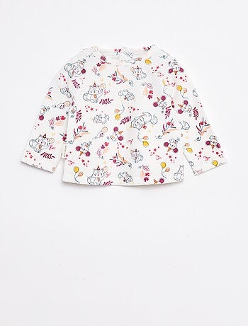 Ensemble de pyjama t-shirt + pantalon en polaire - 2 pièces