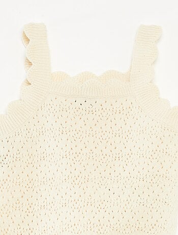 Ensemble débardeur + short en crochet - 2 pièces