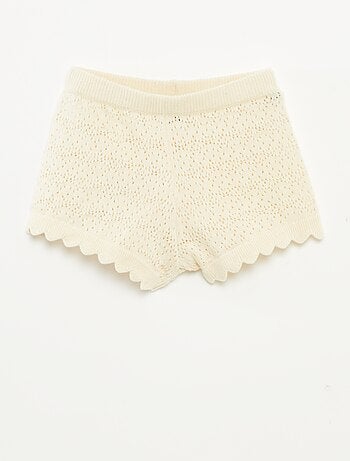 Ensemble débardeur + short en crochet - 2 pièces