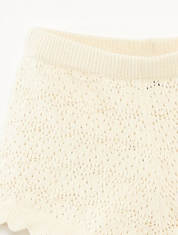 Ensemble débardeur + short en crochet - 2 pièces