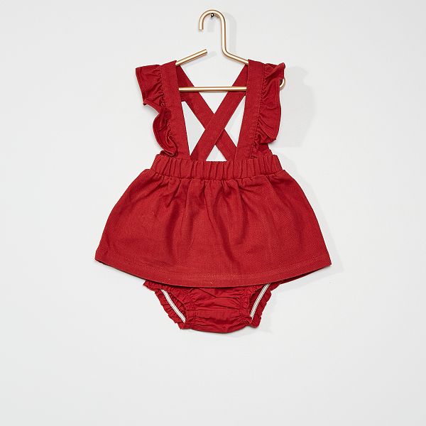 Ensemble Deux Pieces Bebe Fille Rouge Kiabi 9 10