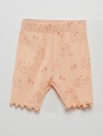 Ensemble 'Disney' body côtelé + Legging court