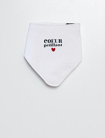 Ensemble dors-bien + body + bavoir - Saint-Valentin