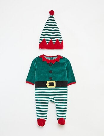 Ensemble dors bien + bonnet Noël