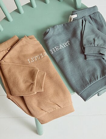 Ensemble en molleton sweat + pantalon - 2 pièces