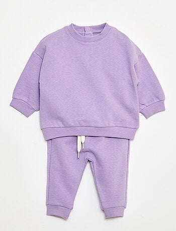 Ensemble en molleton sweat + pantalon - 2 pièces