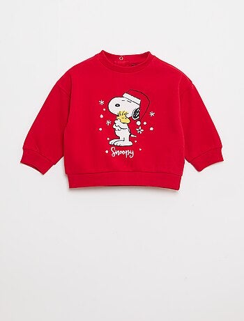 Ensemble en molleton sweat + pantalon 'Snoopy' - 2 pièces