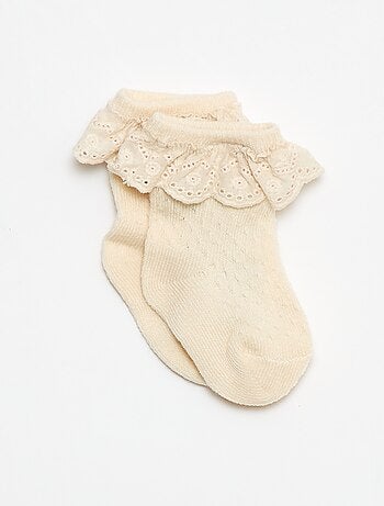 Ensemble Legging fantaisie + chaussette en dentelle