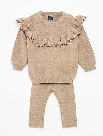 Ensemble pull + legging en maille