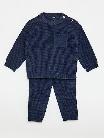 Ensemble pull + pantalon en maille - 2 pièces