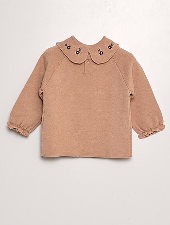 Ensemble pull + pantalon en maille compact - 2 pièces