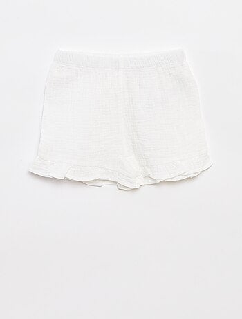Ensemble pyjama blouse + short en lange - 2 pièces