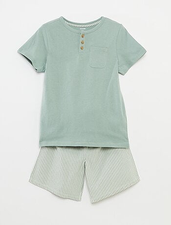 Ensemble pyjama court en coton - 2 pièces