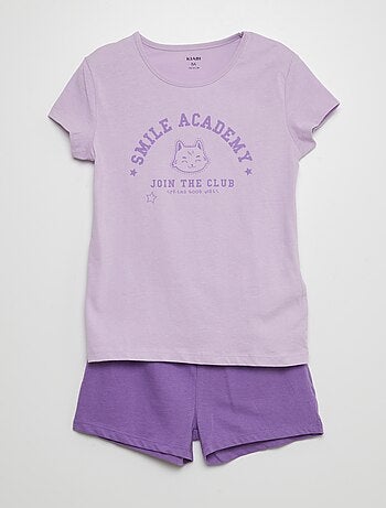 Ensemble pyjama court imprimé - 2 pièces