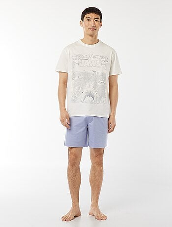 Ensemble pyjama court short + t-shirt 'Fast and Furious' - 2 pièces